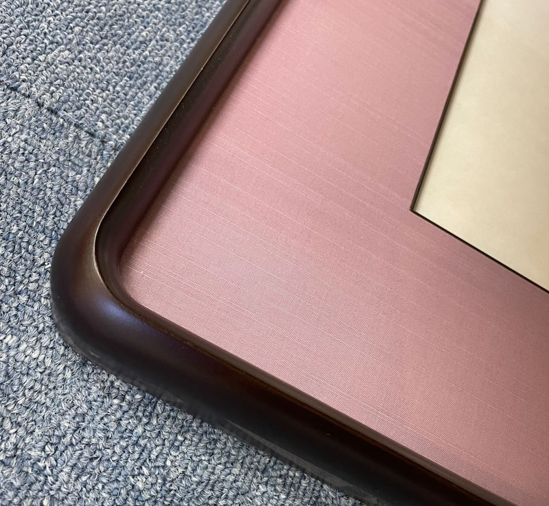 半切1/2落し 隅丸New木蓮 サイズ：(91.0cm x 45.0cm） 厚み：3.5cm