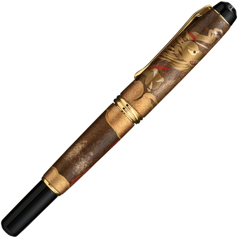 呉竹(くれ竹)万年毛筆 夢銀河 輪島塗 昇龍 本漆 蒔絵 日本製