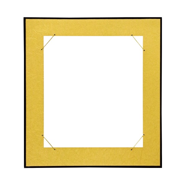 書道作品 色紙 金色フレーム 書画用御色紙掛 どんす 金茶 - 書道用品、墨、墨液、紙、筆を卸価格で