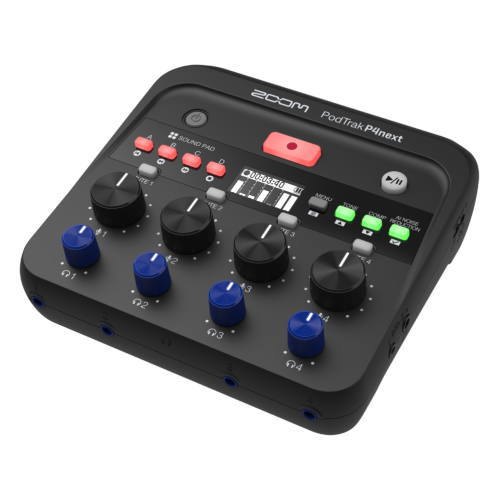 ZOOM（ズーム） PodTrak P4next 4XLR入力ポッドキャストレコーダー