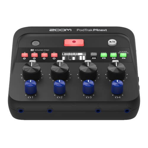 ZOOM（ズーム） PodTrak P4next 4XLR入力ポッドキャストレコーダー