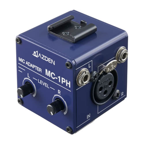 決算セール開催中】AZDEN MC-1PH (BLUE) コンパクトマイクアダプター