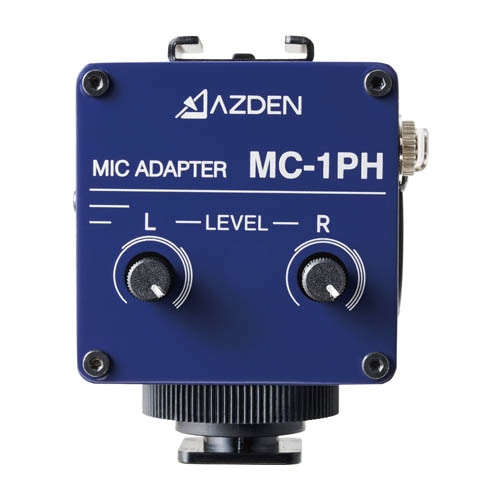 決算セール開催中】AZDEN MC-1PH (BLUE) コンパクトマイクアダプター