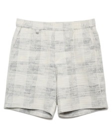 Seagreen . SLAB YARN CHECK SHORTS . MSEA23S5113-S . MEN