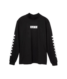 DEVEREUX GOLF / Logo Assorted ロングスリーブ モックネックTシャツ / 763572022-BLACK