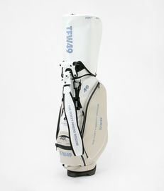 TFW49 / T132510009 / LEATER CADDIE BAG / L.GRYxWHT