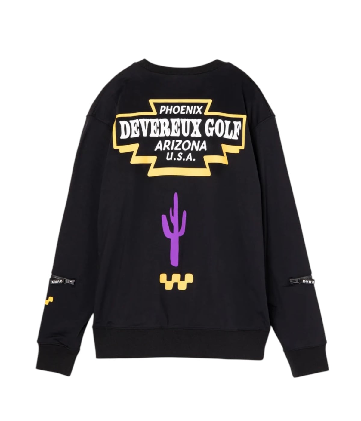 DEVEREUXGOLF デヴァローゴルフ シグネチャーパッチクルーネック 長袖 DEVEREUXGOLF デヴァローゴルフ シグネチャーパッチクルーネック