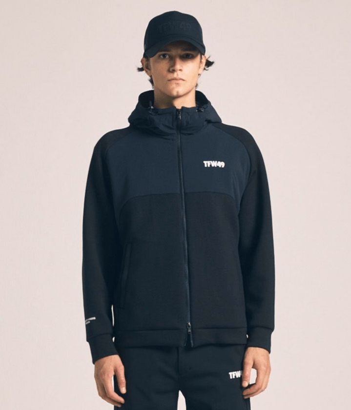 TFW49 ナイロン　ブルゾン　ジャケット　ブラック　L ゴルフ TFW49 ブルゾン ゴルフウェア ACTIVE HOODED JACKET メンズ 春夏