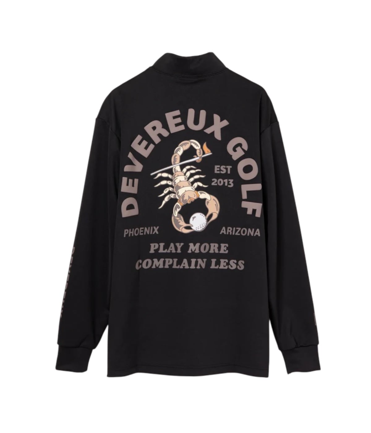 ○★新品未使用　DEVEREUX GOLF　フルジップウィンドブレーカー　M　黒 MENS