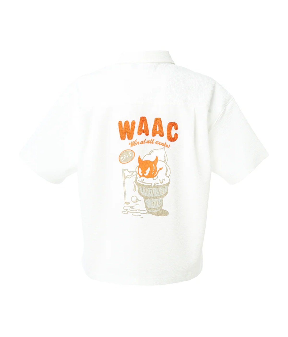 WAAC / 072262090/シアサッカー ポロシャツ / WOMENS/WHITE | BRAND