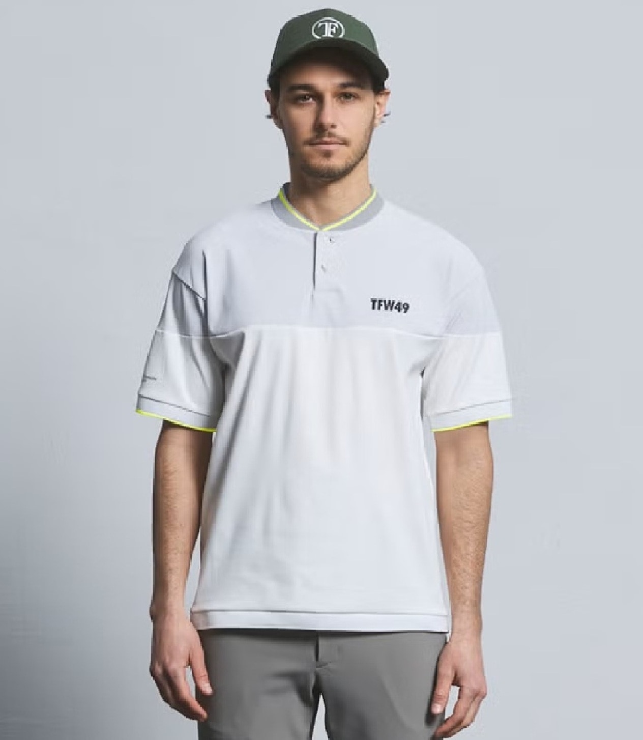 TFW49 / T102610021 / PANEL COLLAR LESS POLO (2色) | BRAND,TFW49