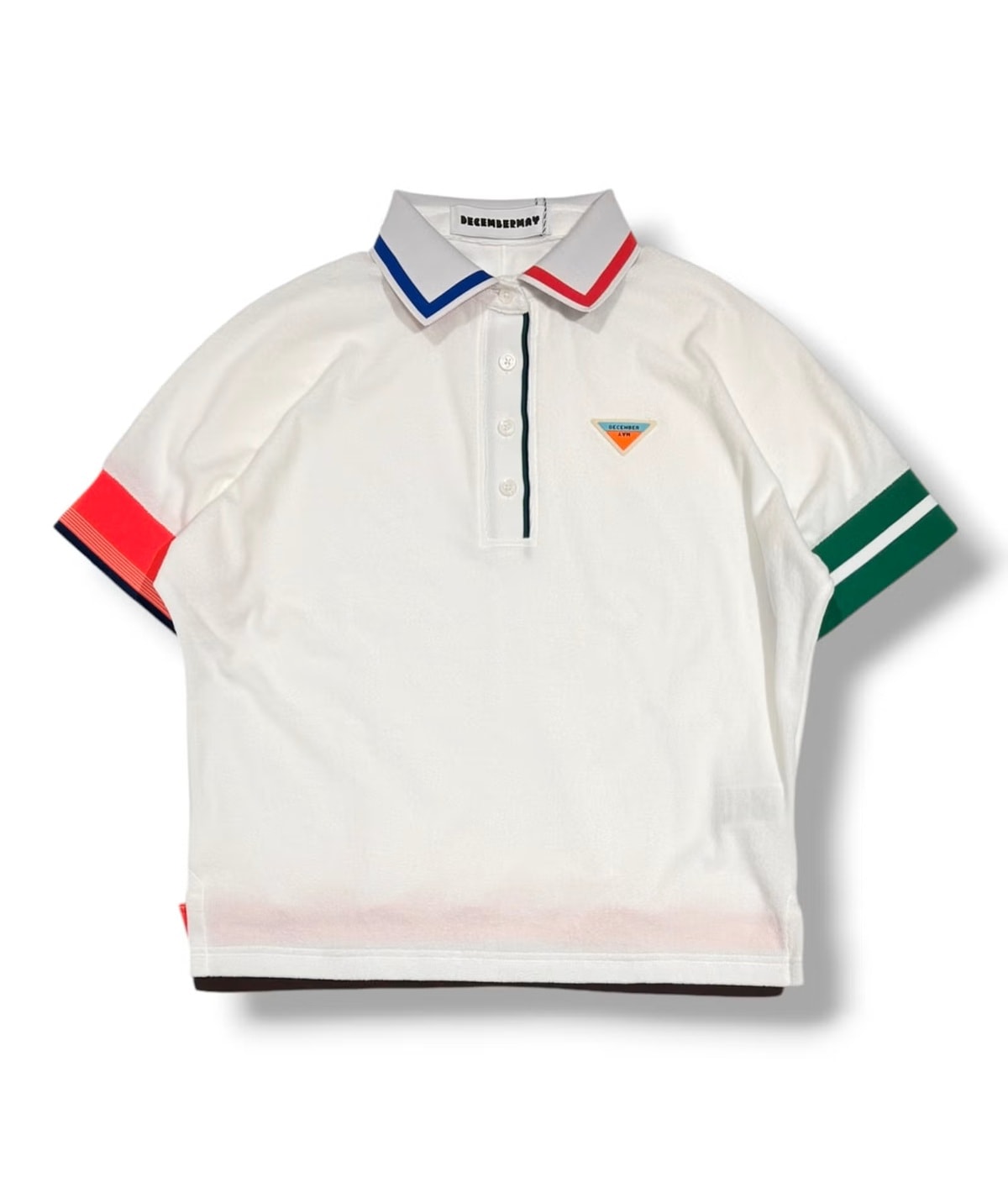 DECEMBERMAY /2-605-0161 Dolman sleeve polo /WHITE/WOMEN | MEN
