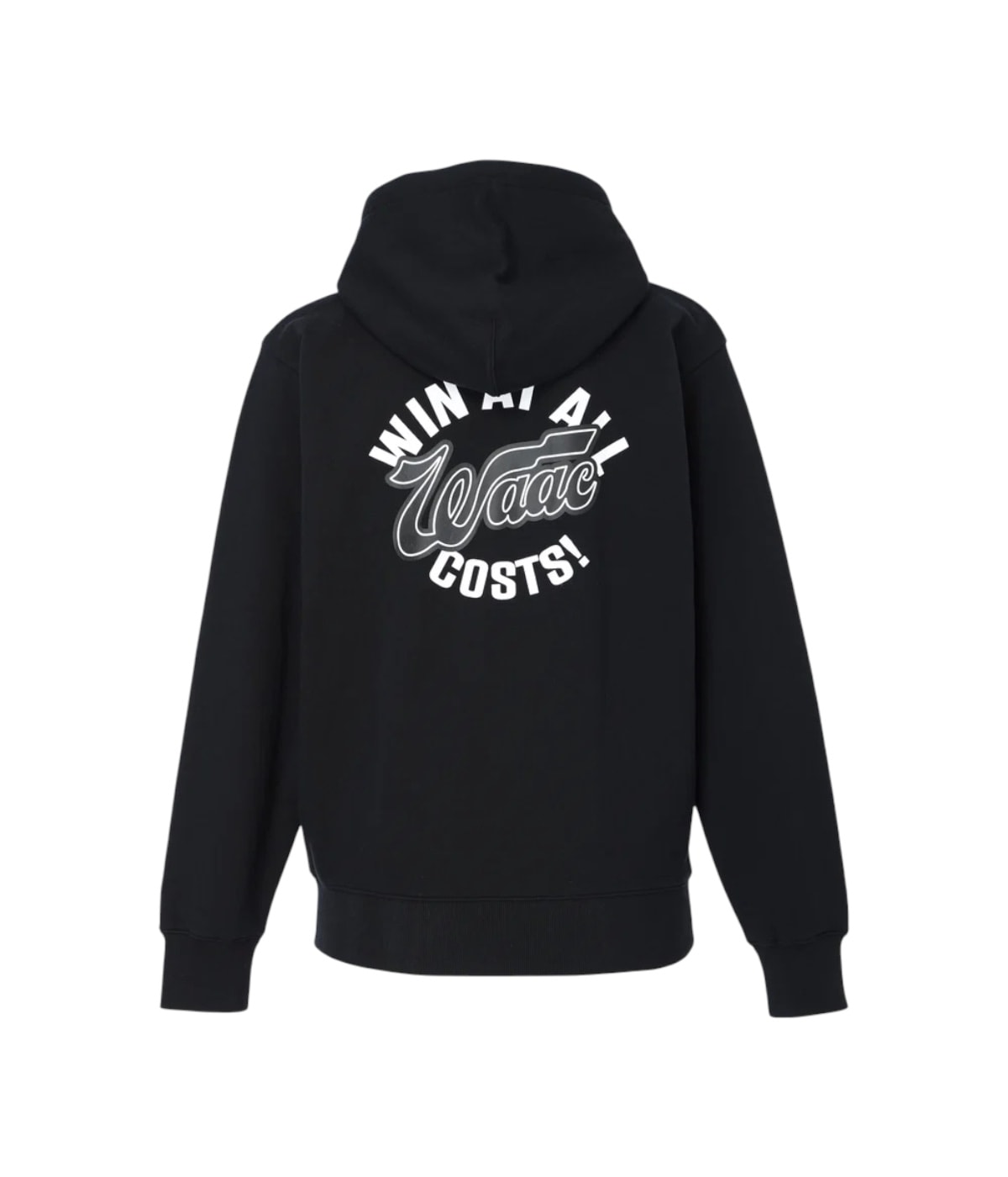 新品 WAAC ロゴ ライン スウェット WMTBW22704 WAAC / 072264015 / ジップアップフーディ / UNISEX- BLACK | BRAND