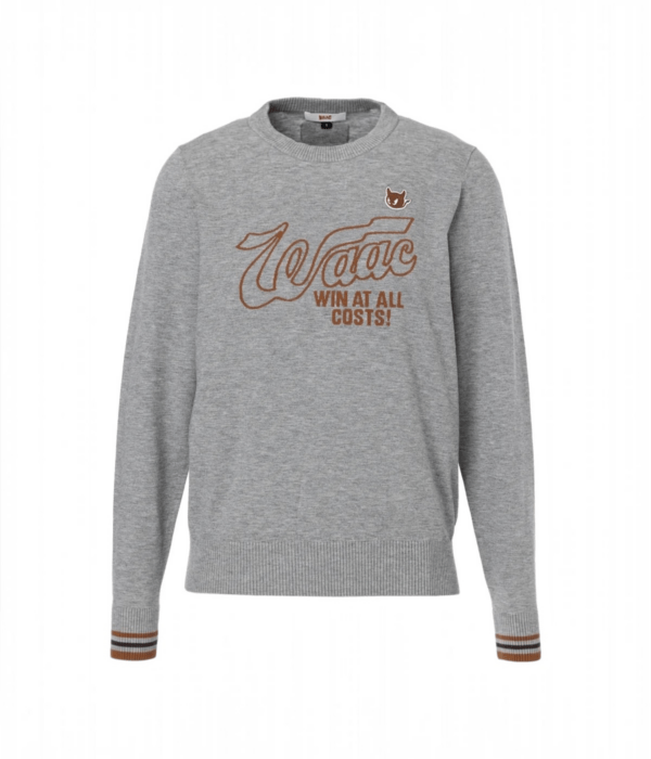 WAAC / 072264770 / SEASONAL ニットプルオーバー/ WOMEN-グレー