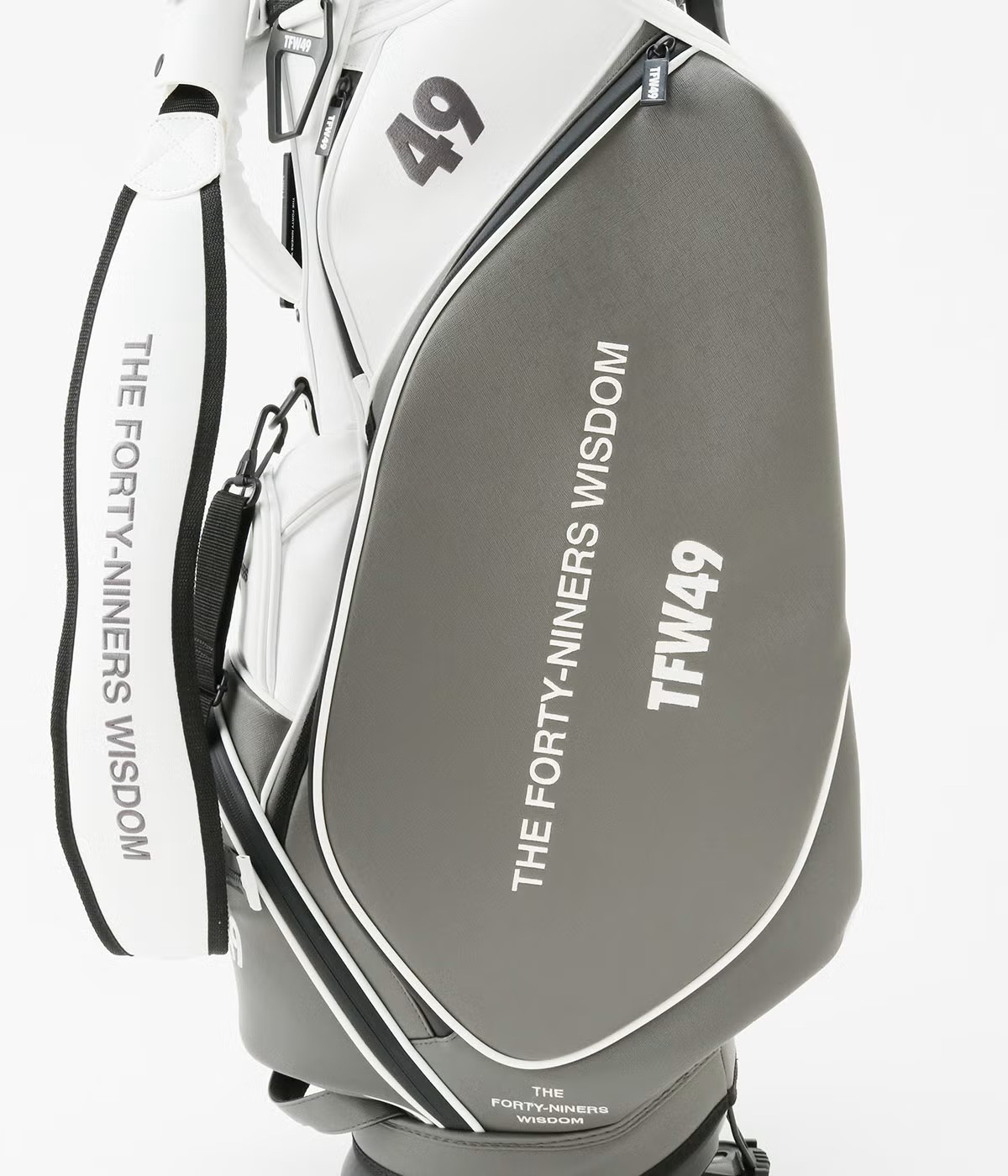 TFW49 / T132610004 / LEATER CADDIE BAG / WHTxGREY | BRAND,TFW49