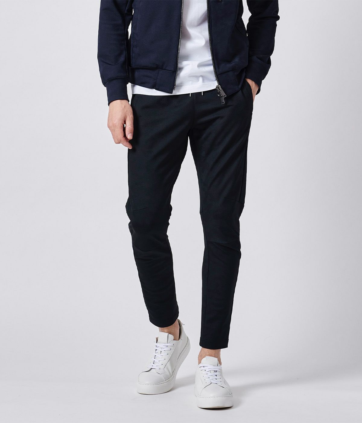 1071910004 SLIM JERSEY PANTS -EMBOSS CAMO/ MEN / junhashimoto  