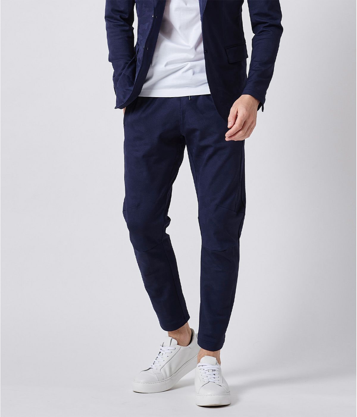 1071910004 SLIM JERSEY PANTS -EMBOSS CAMO/ MEN / junhashimoto  