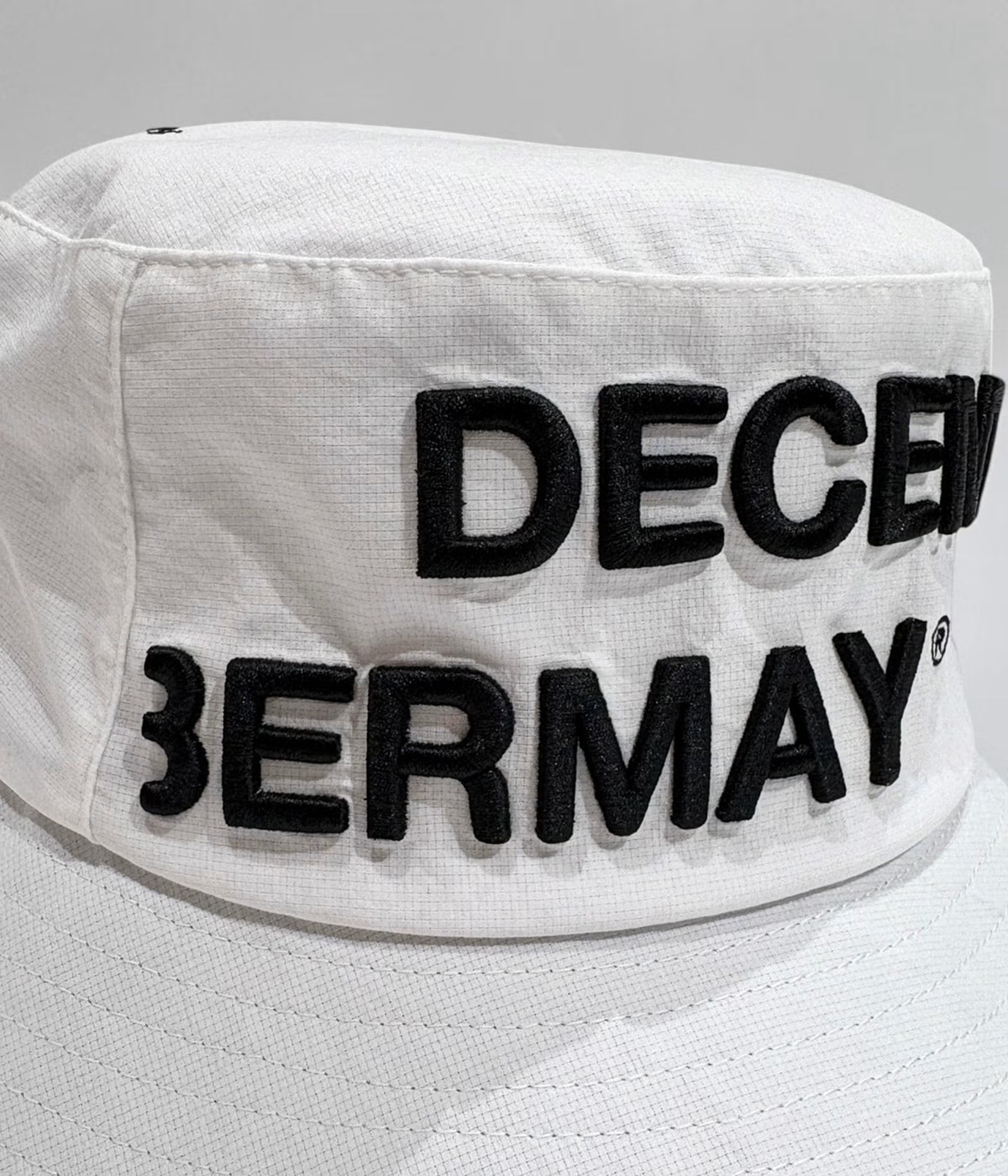 DECEMBERMAY / 3-999-5322 / water repellent bucket hat -WHITE