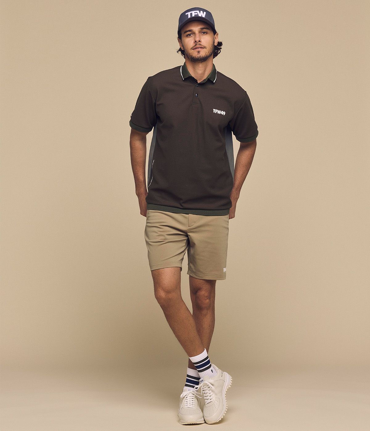 TFW49 ANKLE HYBRID SHORTS Mサイズ BEIGE TFW49 ANKLE HYBRID SHORTS | スポーティーショーツ - セレクト