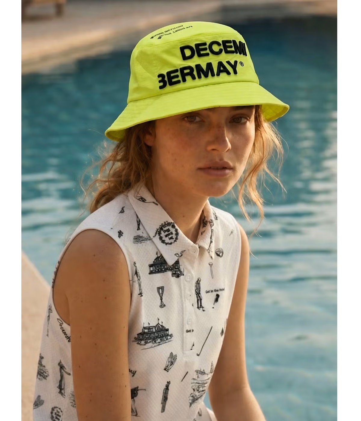 DECEMBERMAY / 3-999-5322 / water repellent bucket hat-BLACK