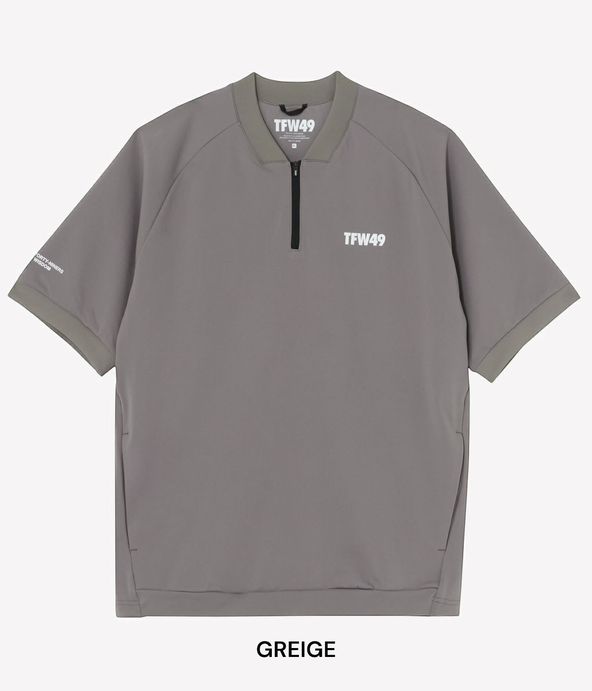 メンズウェア TFW49 HALF ZIP SWEAT S/S CREW LGREY L TFW49 / T102510019 / HALF ZIP SWEAT S/S CREW (5色) | BRAND