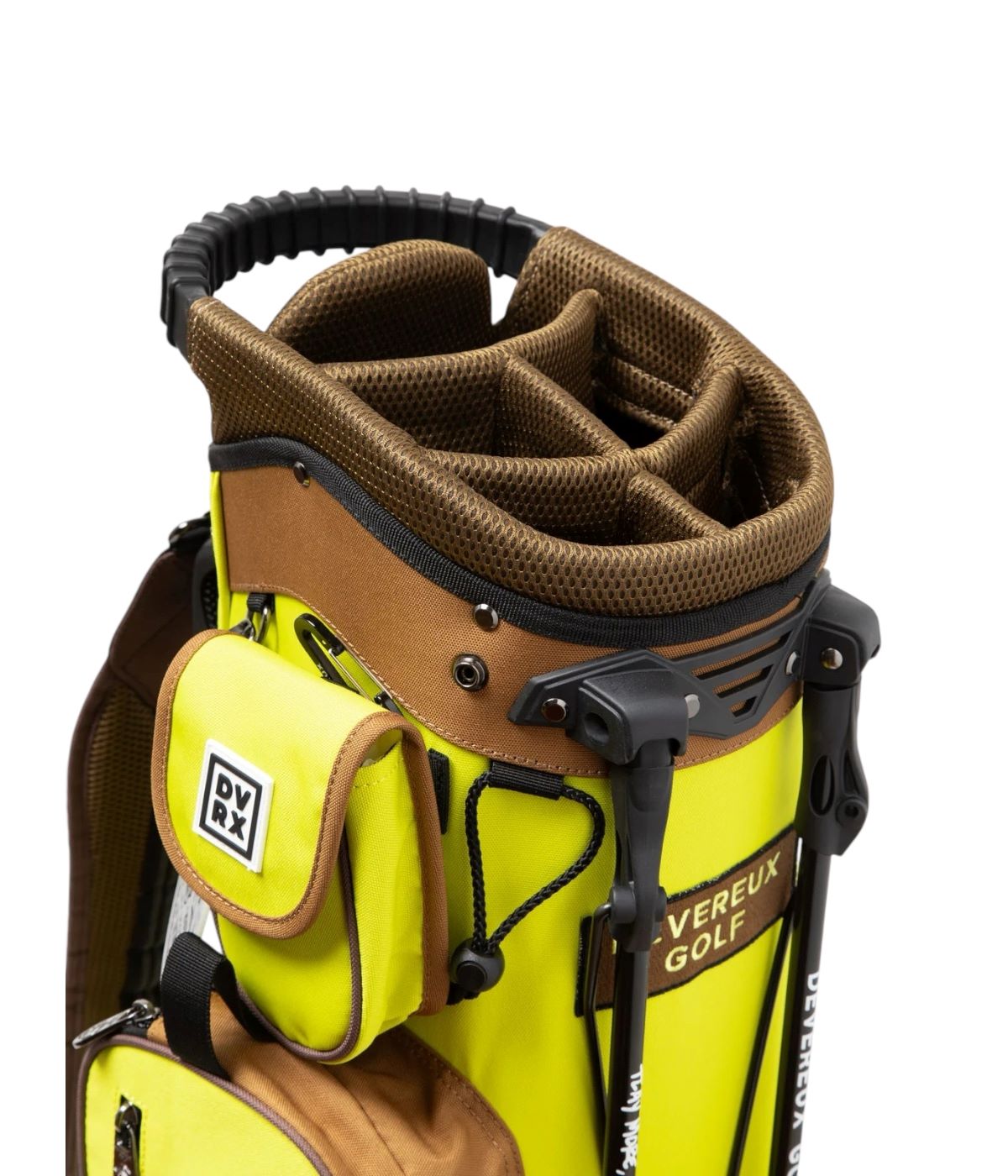 DEVEREUX GOLF / Skull Checker Caddie Bag / 763474857-BROWN