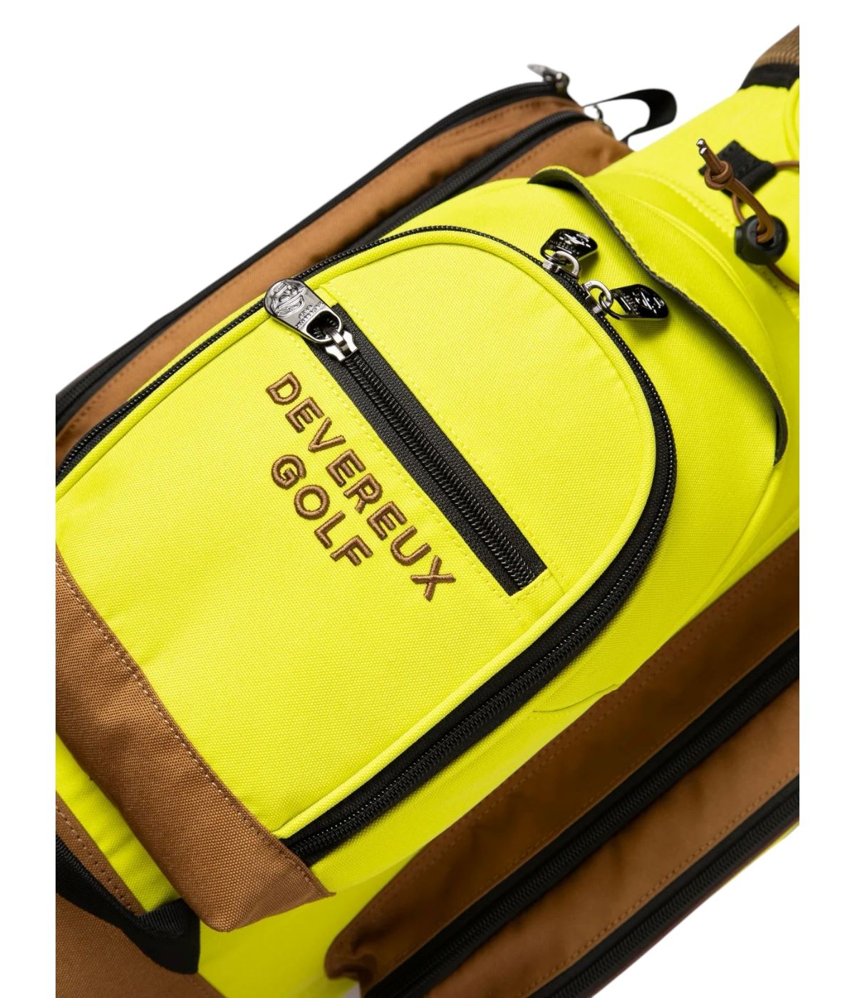 DEVEREUX GOLF / Skull Checker Caddie Bag / 763474857-BROWN