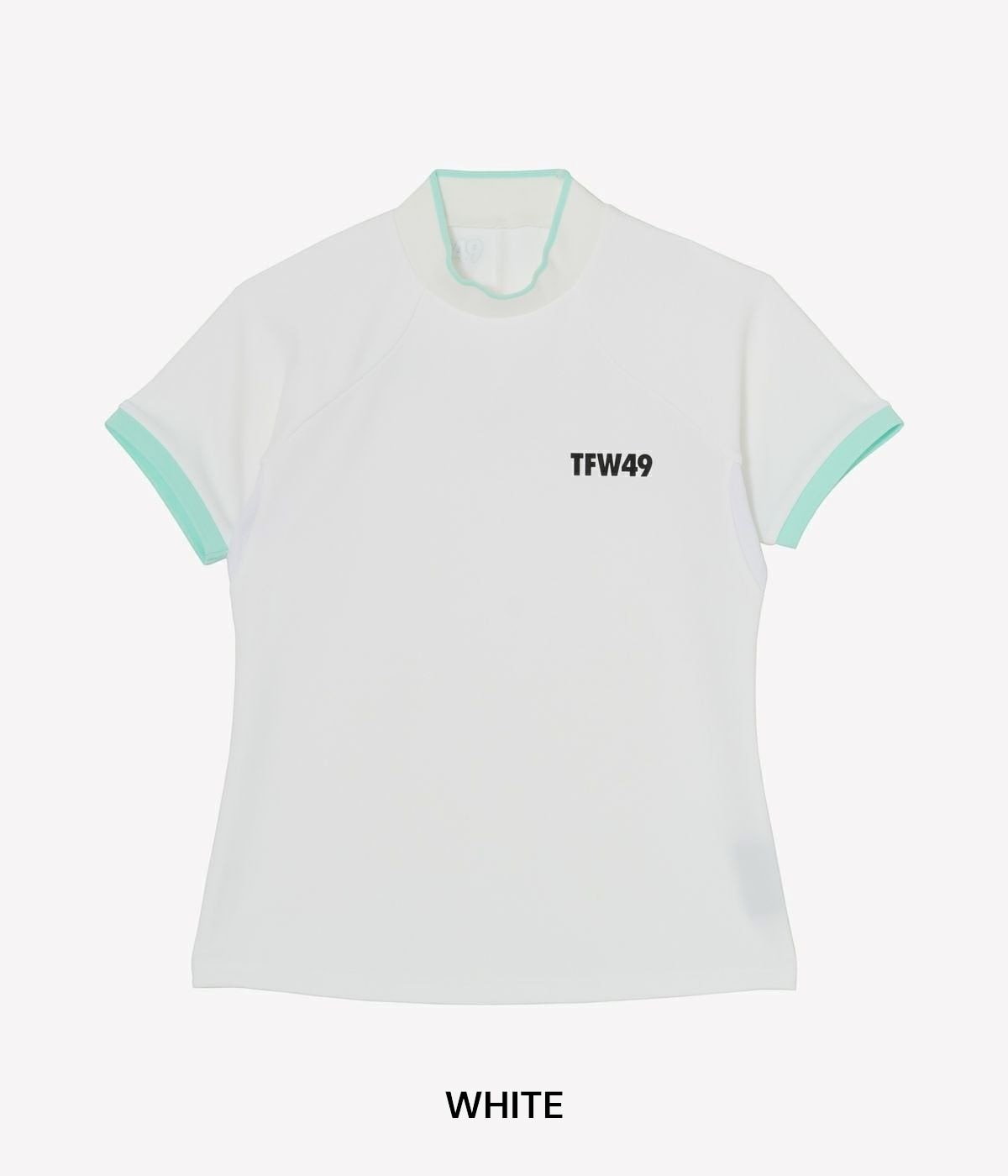 美品 TFW 49 モックポロ レディース TFW49 / TL10251007 / SHORT SLEEV MOCK NECK (2色) / WOMEN