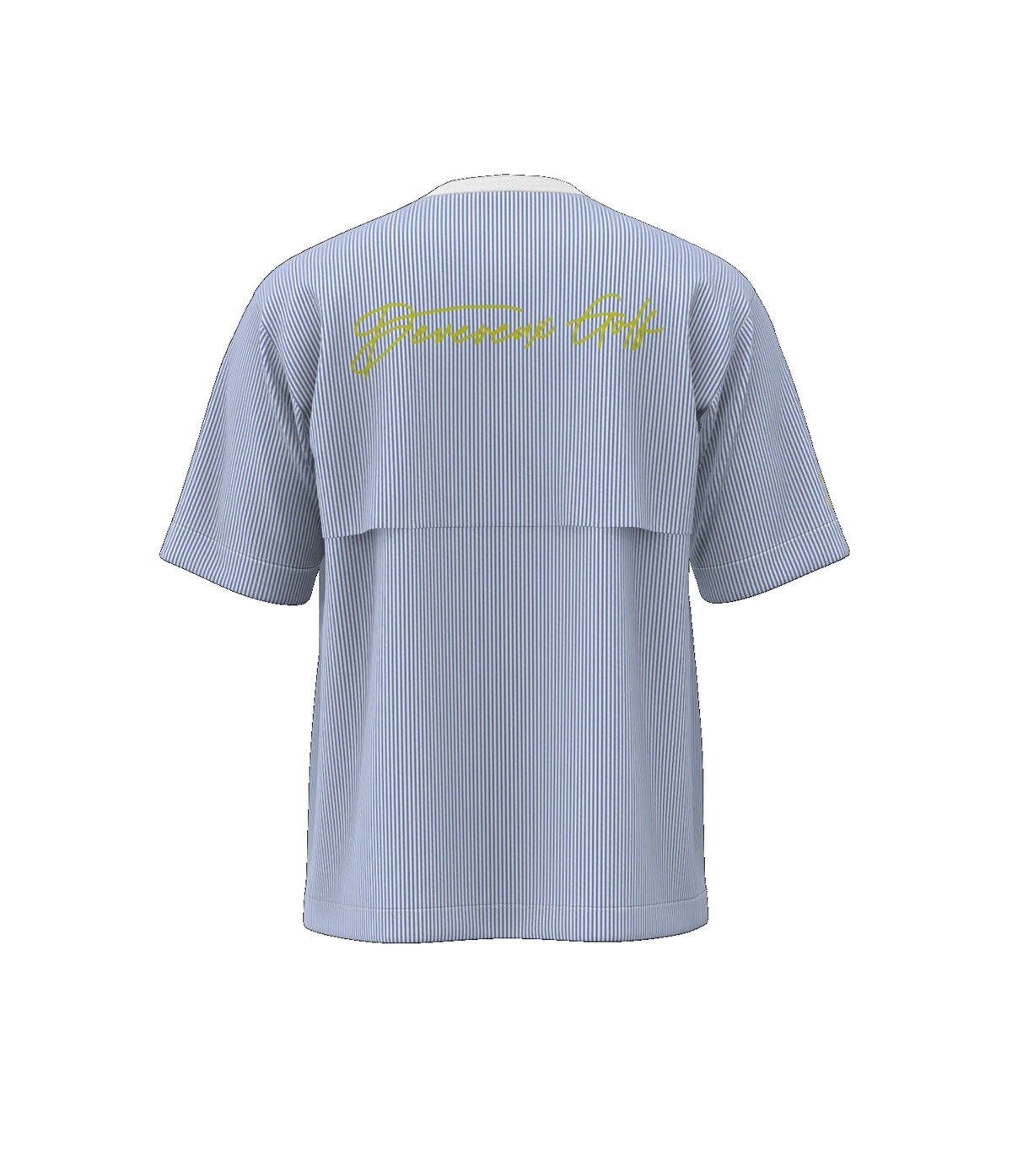 ★新品未使用★DEVERAUX ゴルフシャツ M 水色 DEVEREUX GOLF / DVG Seersucker Shirt Blouson 075762017-Royal Blue
