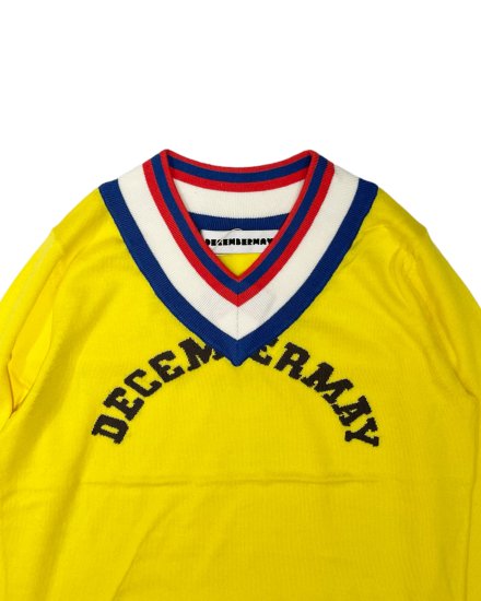 DECEMBERMAY / 2-205-1018 / Vneck college logo knit / WOMEN | BRAND