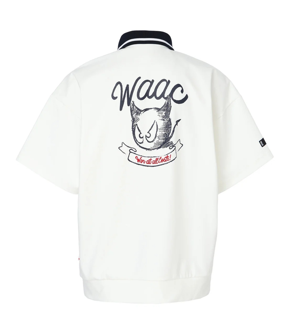WAAC / 072262020/ ライトストレッチポンチ ポロシャツ / MENS-WHITE