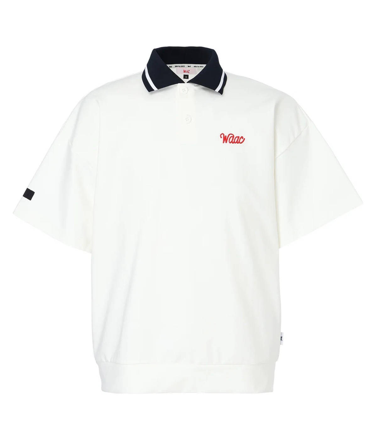 WAAC / 072262020/ ライトストレッチポンチ ポロシャツ / MENS-WHITE