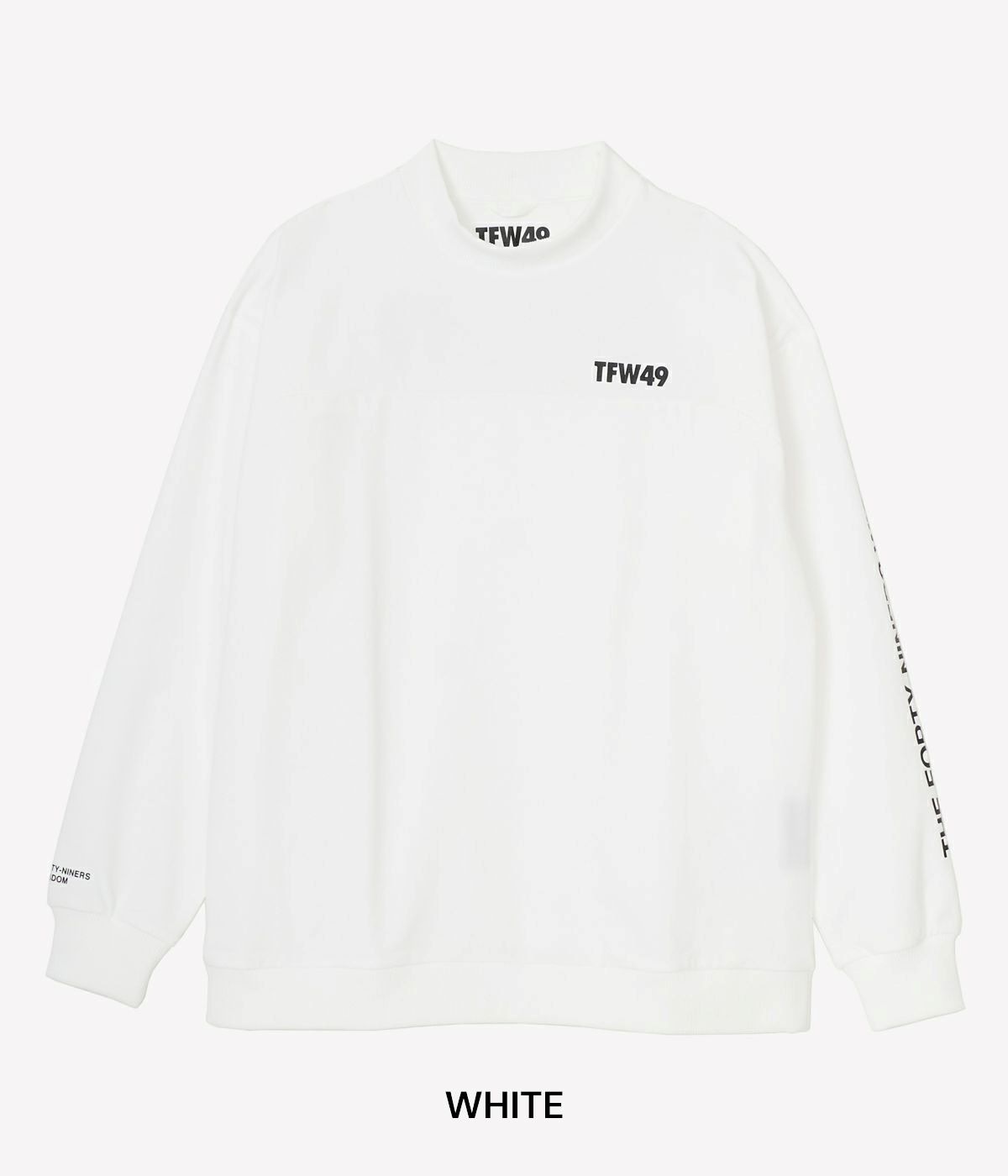 TFW49 / T102410022 / THICK COLLAR CREW NECK PRINT L/S T (6色 
