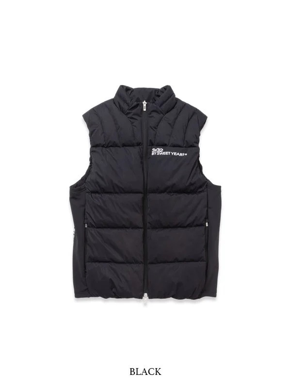 SYG-24A046 STRETCH KNIT LAMI VEST/ MEN