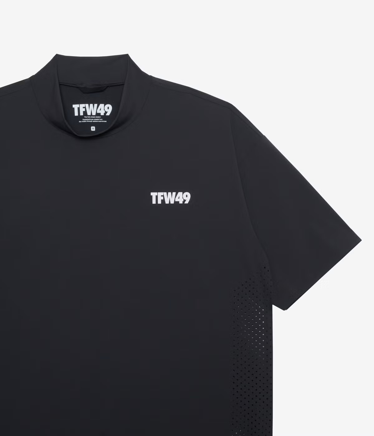 TFW49 / T102610034 / PUNCHED MESH HALF MOCKNECK T (3色) | BRAND