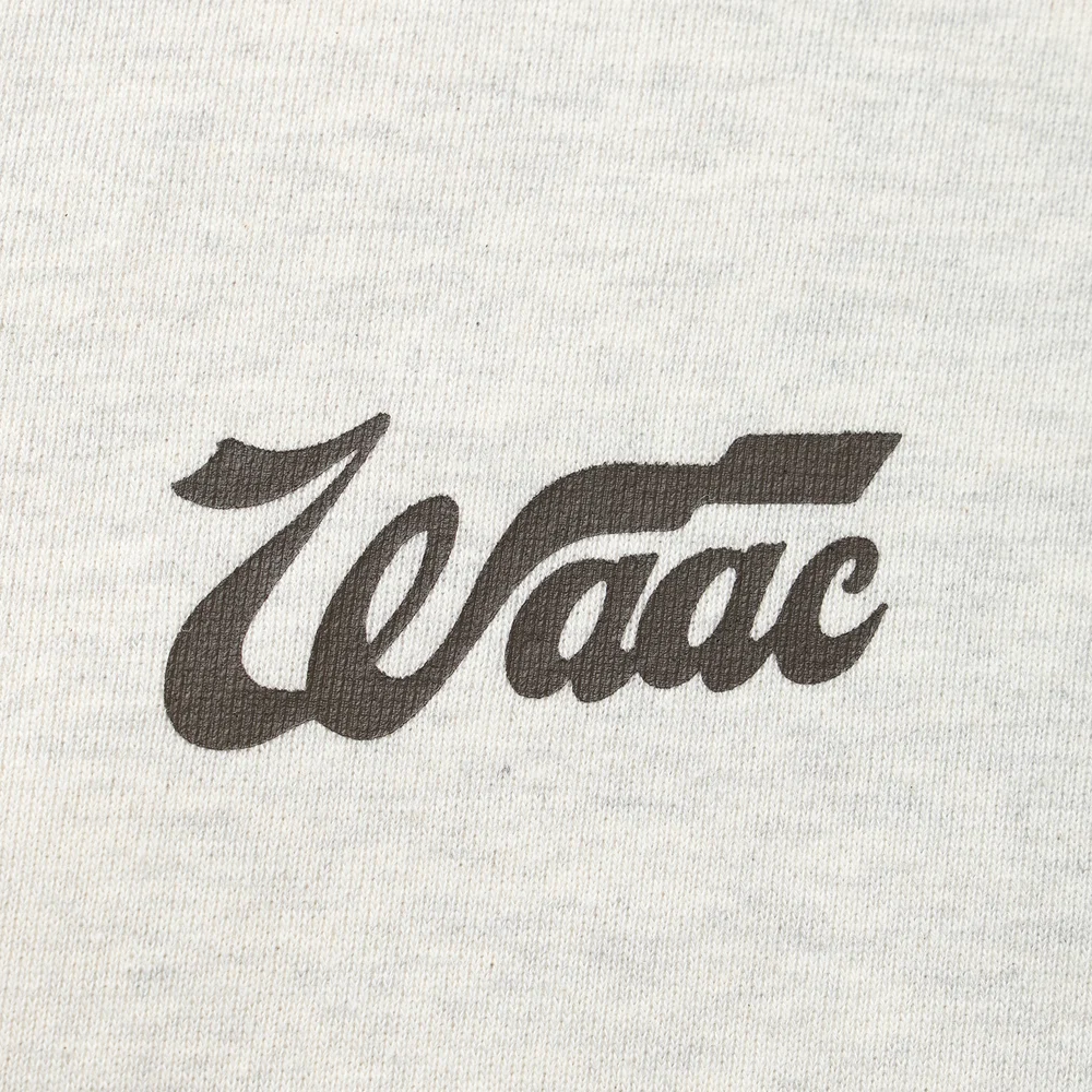 WAAC / 072264016 / クルーネックスウェット / UNISEX-アイボリー