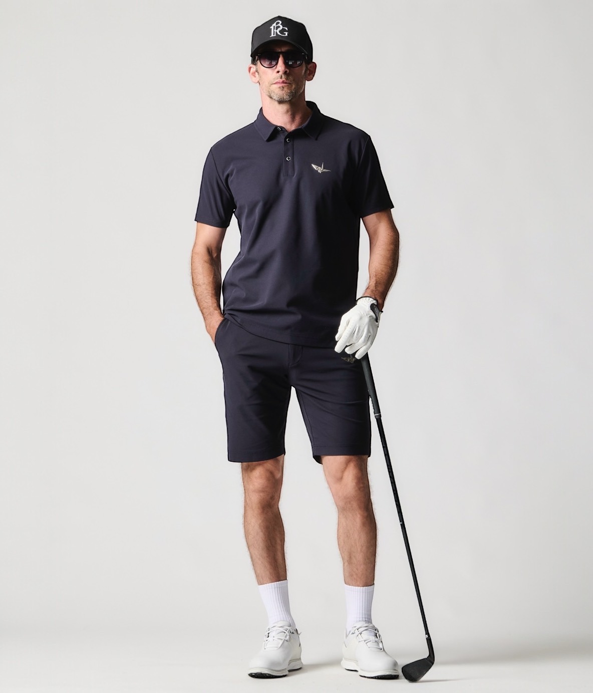1PIU1UGUALE3 GOLF / GRP176-POE536 /113 GOLF EMBOSS SHORTS