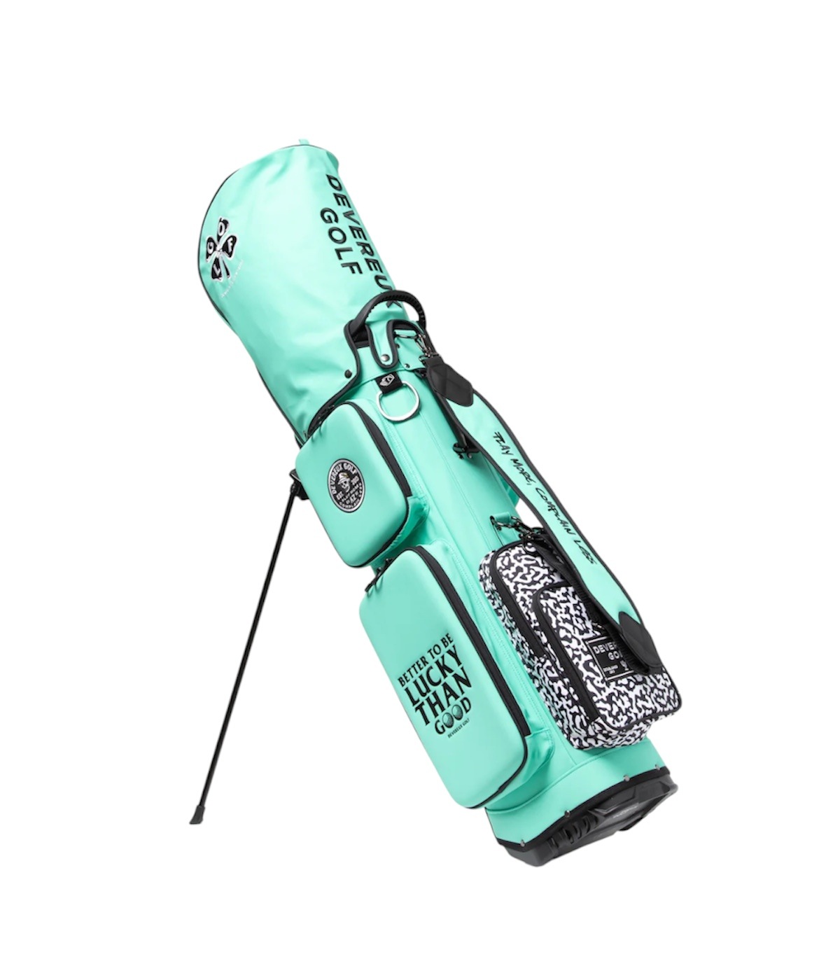 ○★新品未使用　DEVEREUX GOLF　ZIPフーディー　M　グリーン系 DEVEREUX GOLF / Deep Side Pocket Caddie Bag / 763474846-AQUA