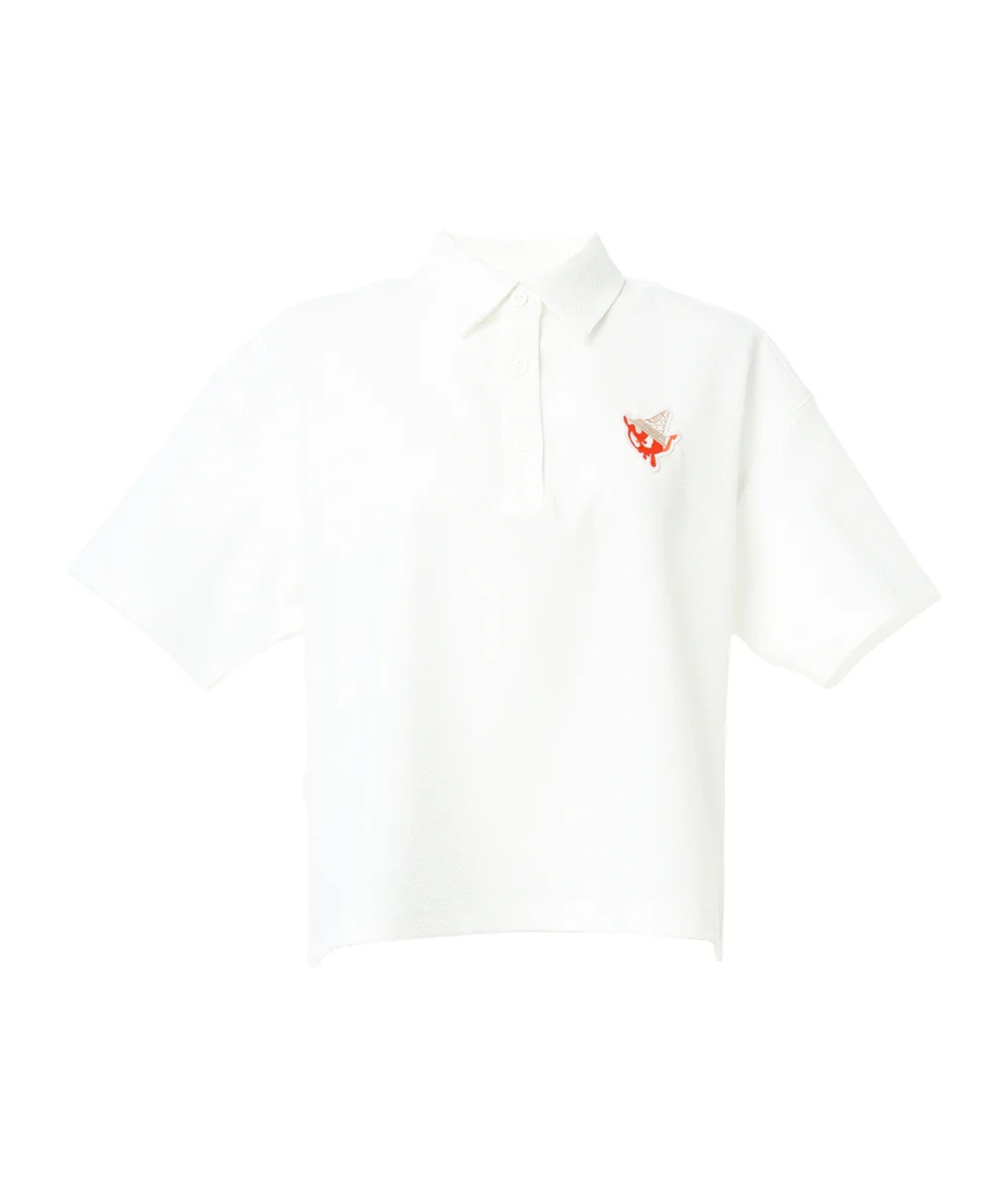 WAAC / 072262090/シアサッカー ポロシャツ / WOMENS/WHITE | BRAND