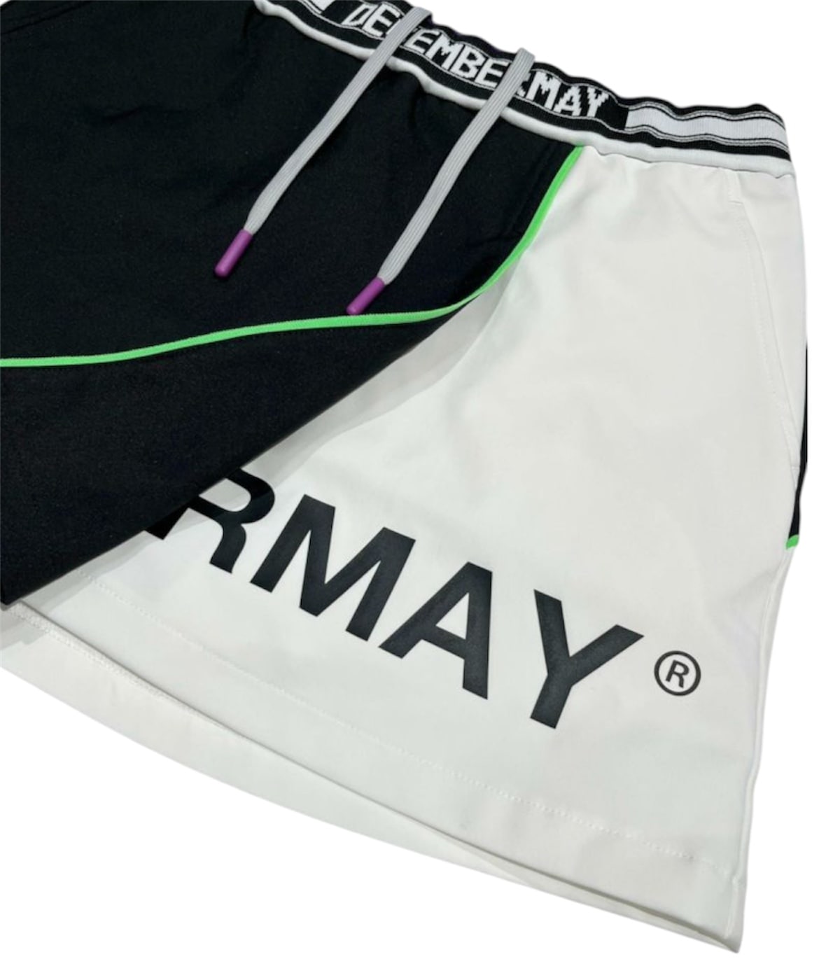 DECEMBERMAY/ 2-505-2553 /Bi-color logo skirt/WOMEN | BRAND