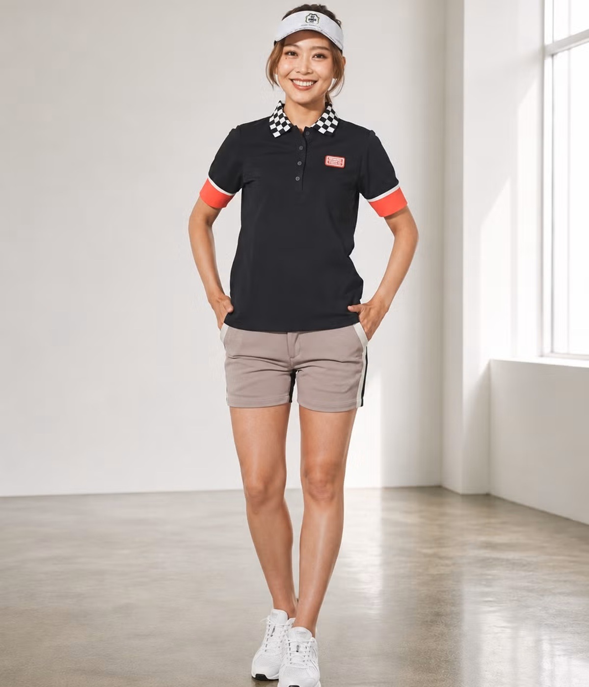 DECEMBERMAY / 2-305-0123 / Renovated Checkered polo / WOMEN