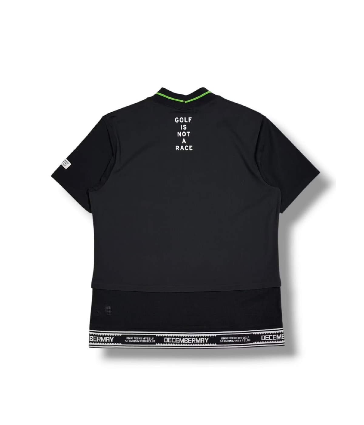 DECEMBERMAY / 1-605-0166/ Mesh-paneled mock neck | BRAND