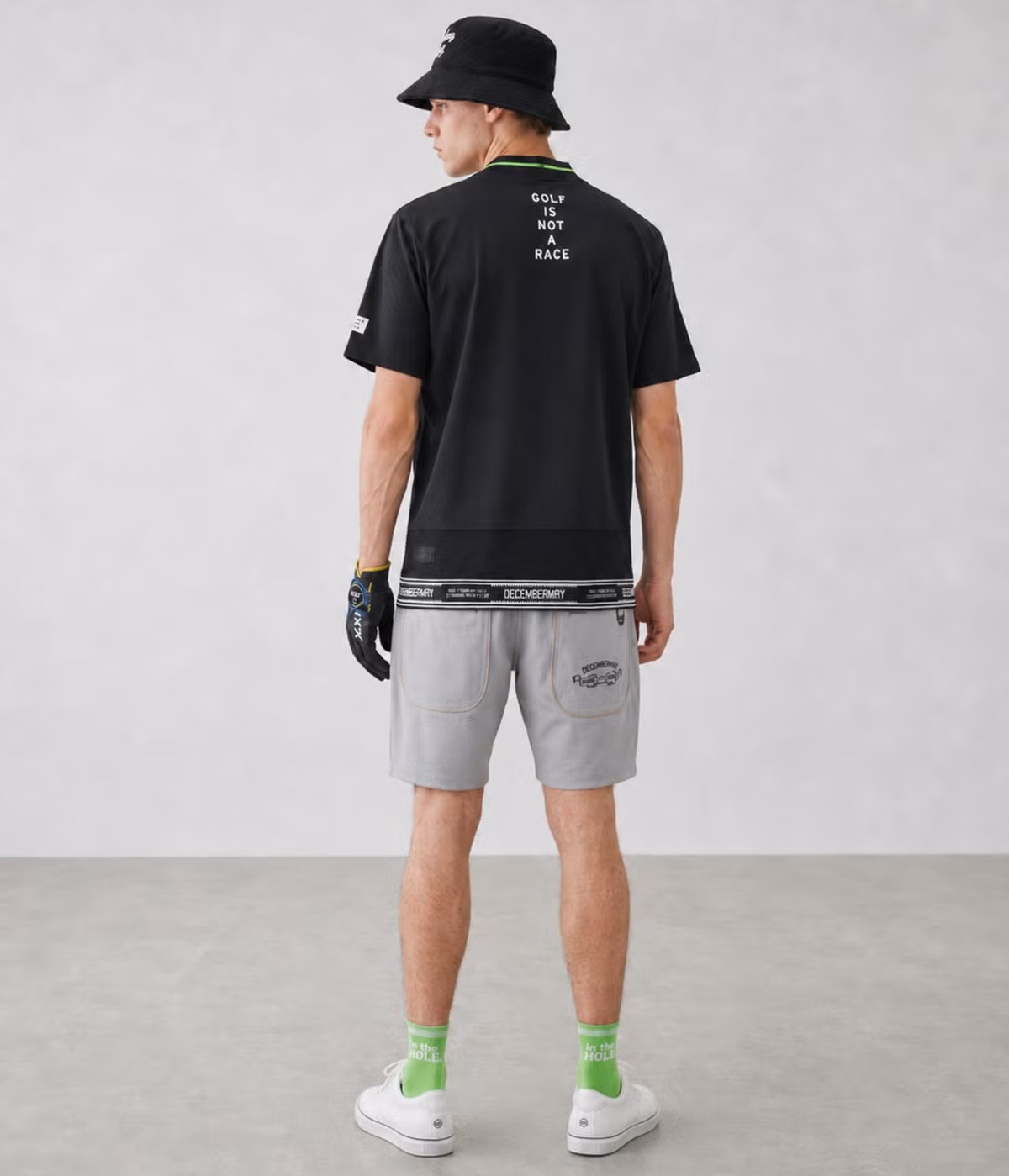 DECEMBERMAY / 1-605-0166/ Mesh-paneled mock neck | BRAND