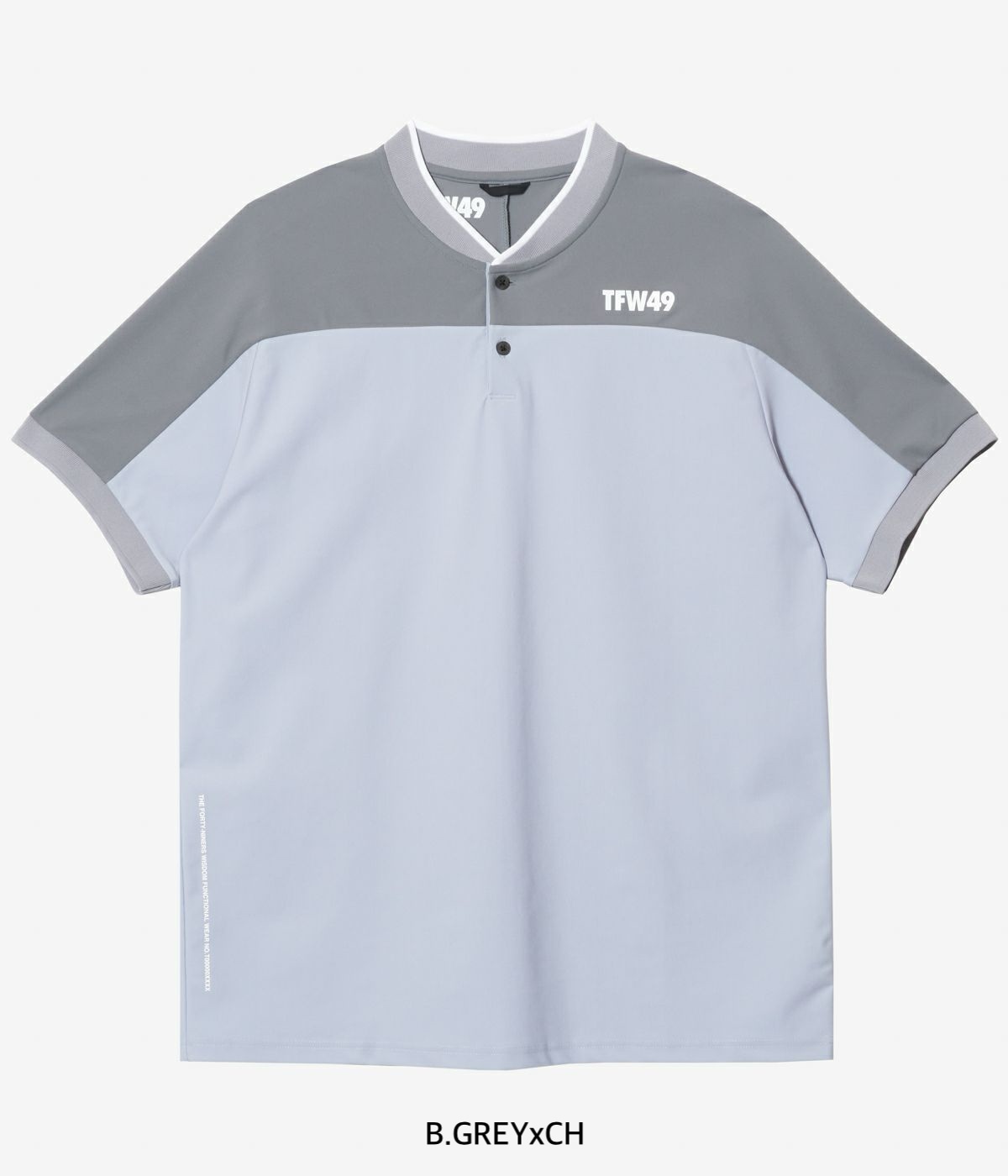 TFW49 / T102510032 / SIDE MESH COLLAR LESS POLO (2色