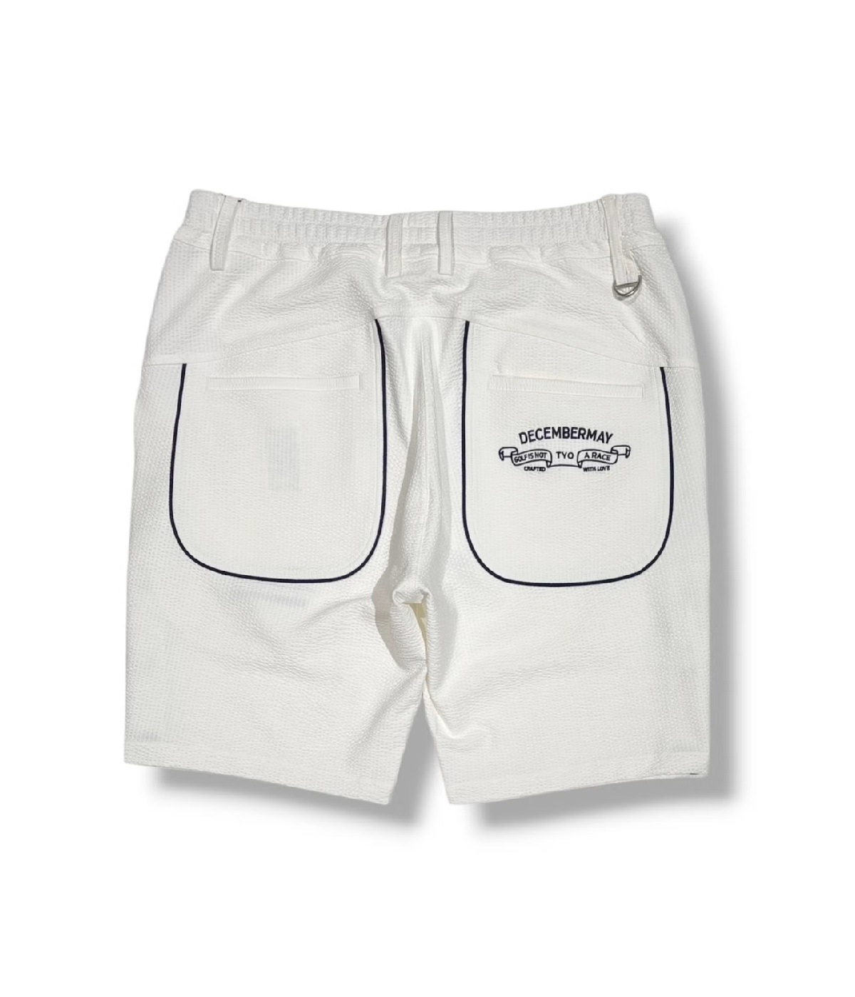 DECEMBERMAY /1-605-2129/Newport seersucker shorts-WHITE | BRAND