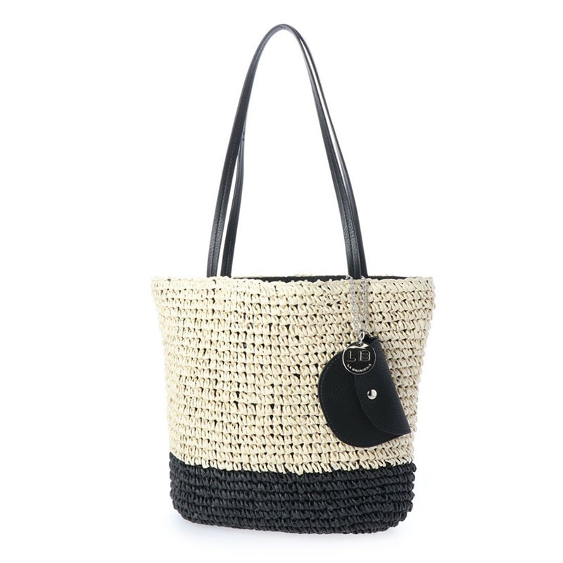 ミニポーチ付きざっくりペーパートート