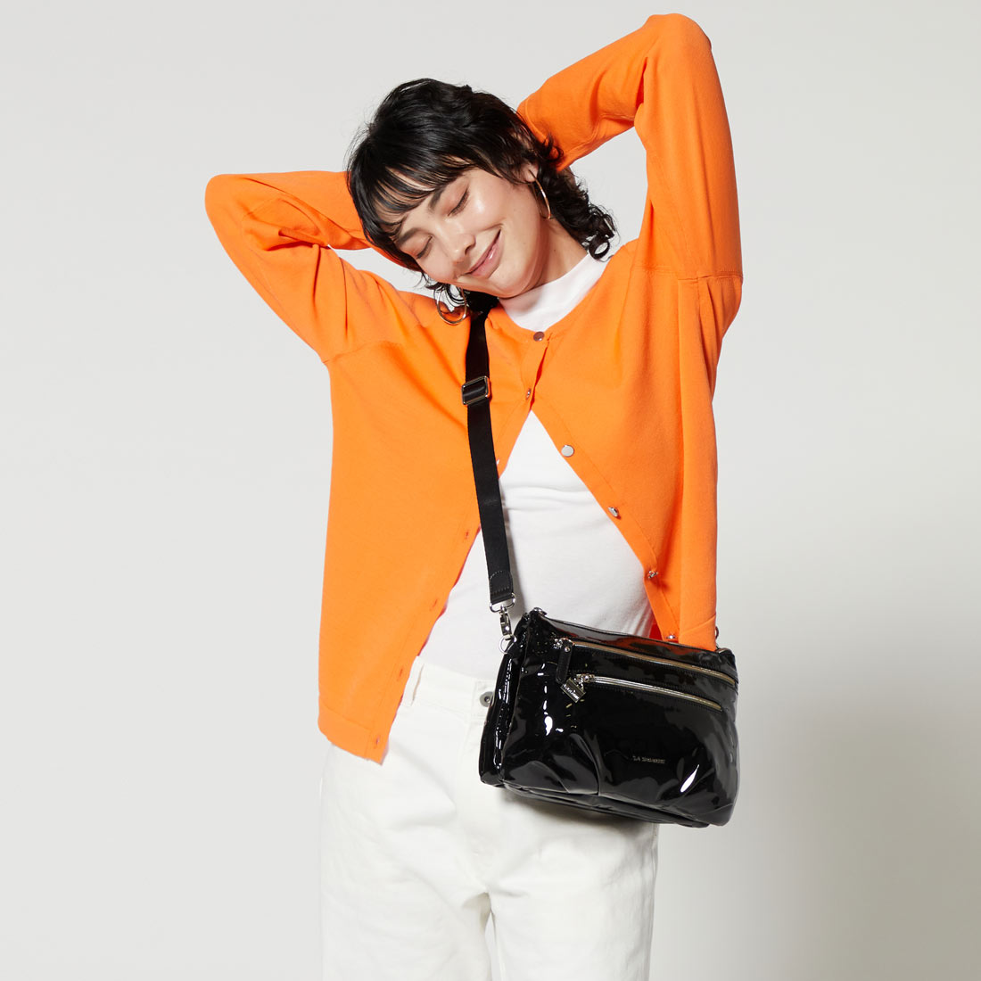 プリュイ ショルダーバッグ Mサイズ （ブラック）