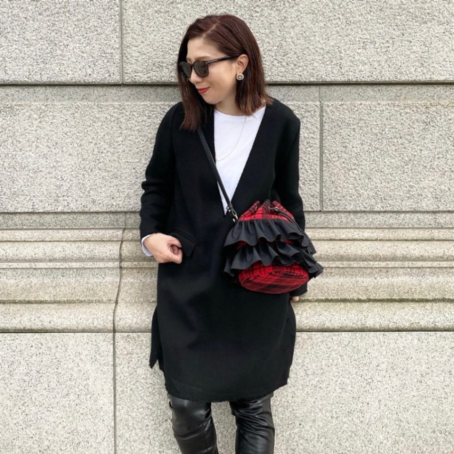 LA BAGAGERIE×Chiyo フリルバケットバッグ