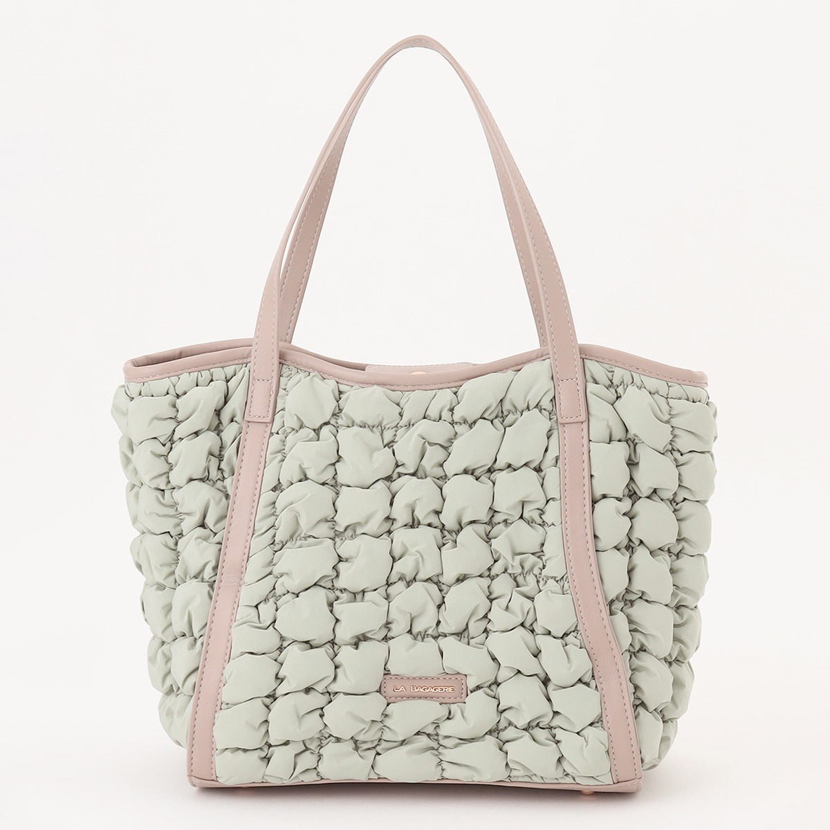 [ラ バガジェリー] ポップコーンキルト2WAYトート Mサイズ ブラック ** ポップコーンキルト2WAYトート Mサイズ｜レディースバッグ専門店 LA