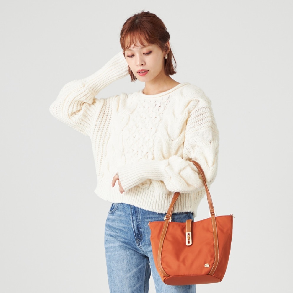 ひねり金具付きエレガンストート　Sサイズ